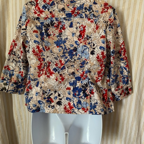 Christopher & Banks Petite floral jacket size P/L - Picture 3 of 14